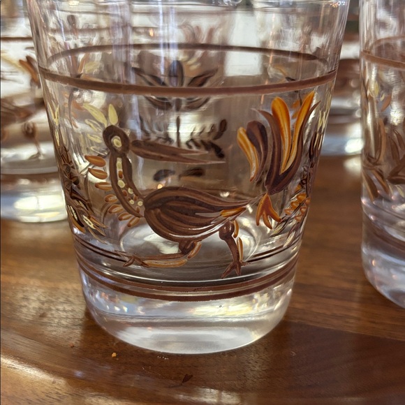 Vintage Hand-Painted Roadrunner Lowballs - Picture 2 of 10